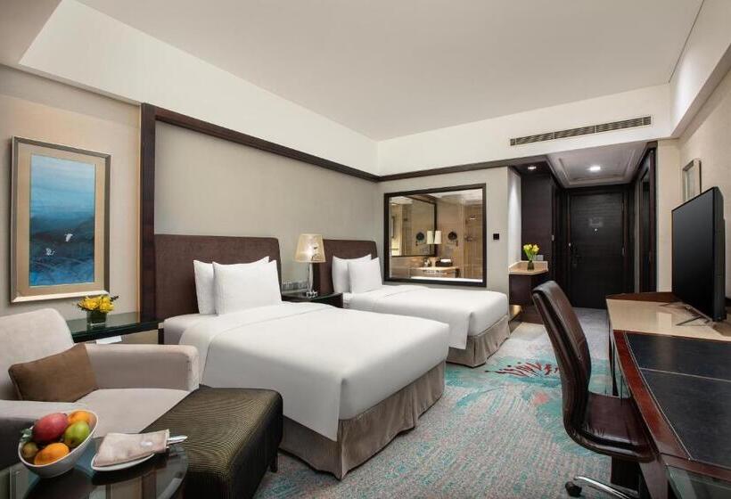 חדר דלוקס נוף לגינה, Xiamen C&d Hotel Free Welcome Snacks Oasis Garden