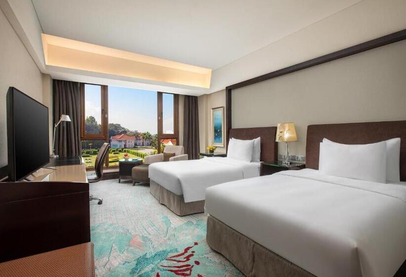 חדר דלוקס נוף לגינה, Xiamen C&d Hotel Free Welcome Snacks Oasis Garden