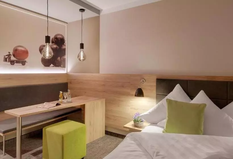 ダブルベッドのスタンダードシングルルーム, Pfalzhotel Asselheim