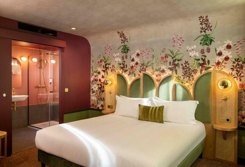 キングサイズベッドのデラックスルーム, Hôtel Jardin De Cluny