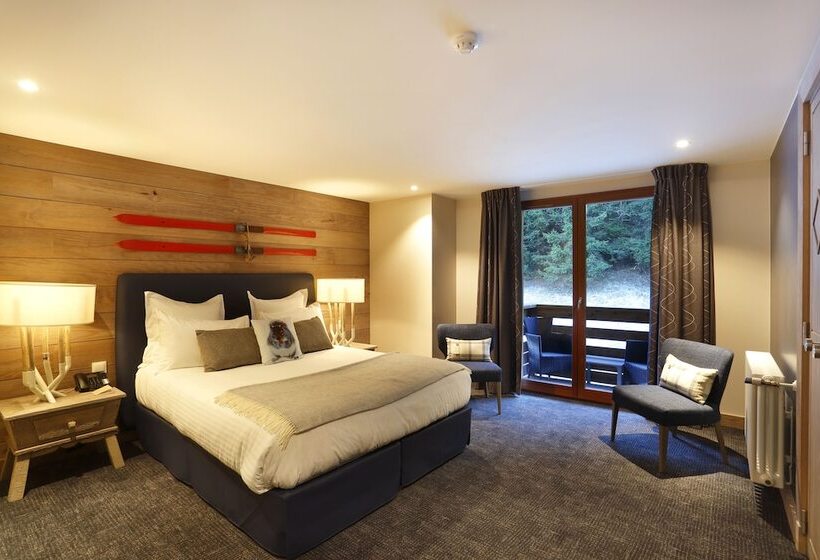 Номер Deluxe с Балконом, Chalet Hôtel La Mainaz Restaurant & Resort