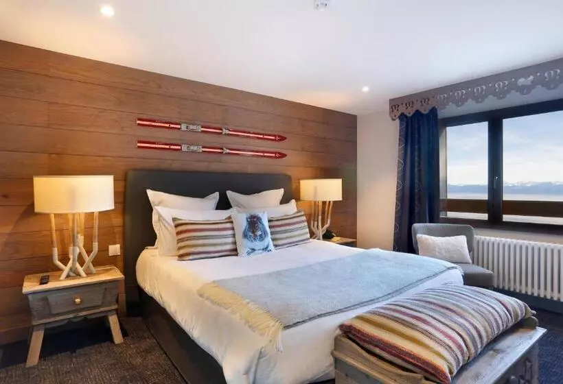 バルコニー付きデラックスルーム, Chalet Hôtel La Mainaz Restaurant & Resort