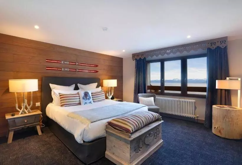 バルコニー付きデラックスルーム, Chalet Hôtel La Mainaz Restaurant & Resort