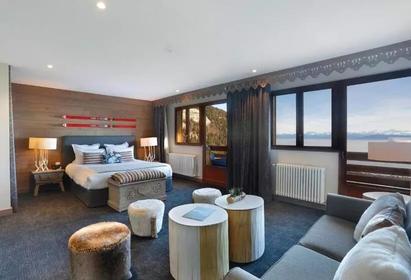 バルコニー付きジュニアスイート, Chalet Hôtel La Mainaz Restaurant & Resort