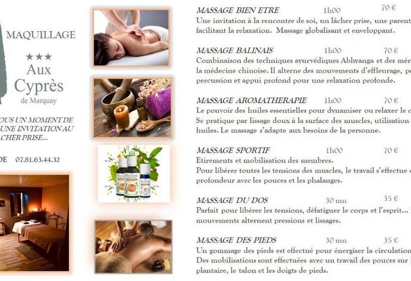舒适三人间, Hôtel Bien être Aux Cyprès De Marquay