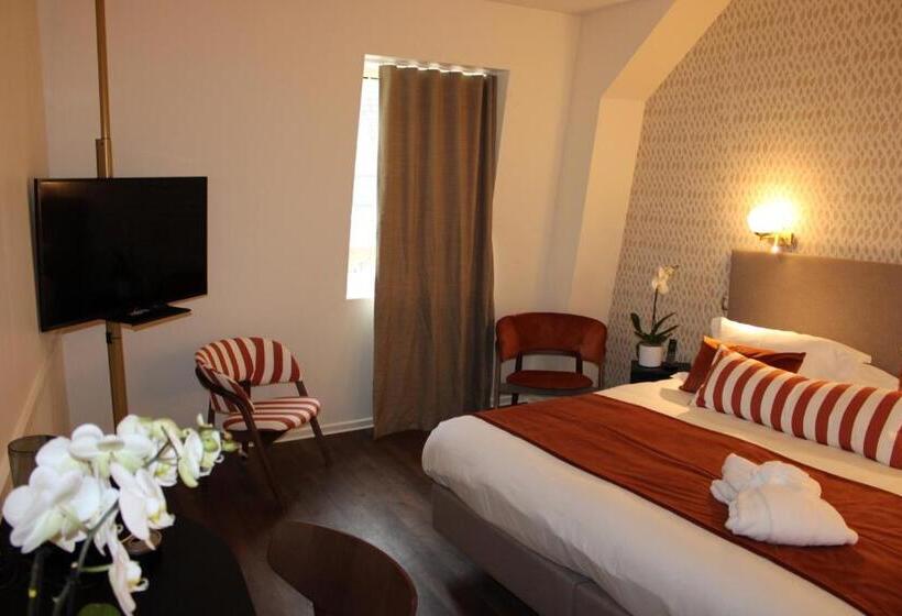 חדר דחוקס עם מיטת קינג, Hôtel La Truffe Noire