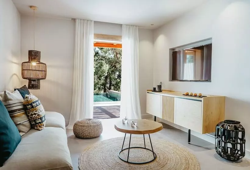 ツーベッドルーム　ヴィラ, Minos Beach Art Hotel, A Member Of Design Hotels