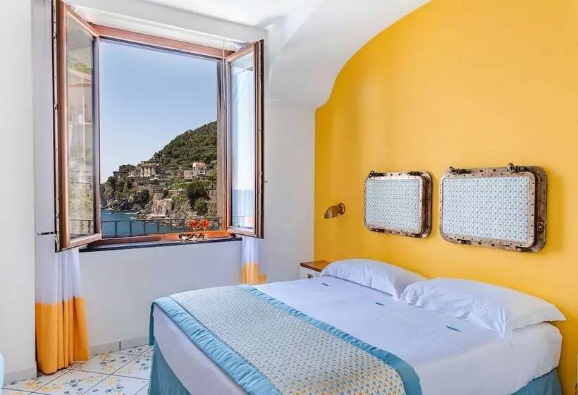 Comfort-huone Merinäkymä, Ravello Art Hotel Marmorata