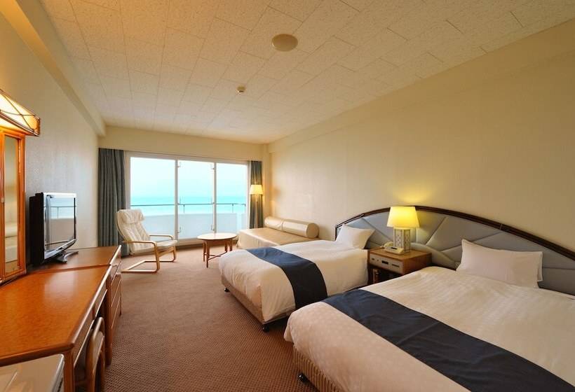 חדר דלוקס נוף לים, En Resort Kumejima Eef Beach