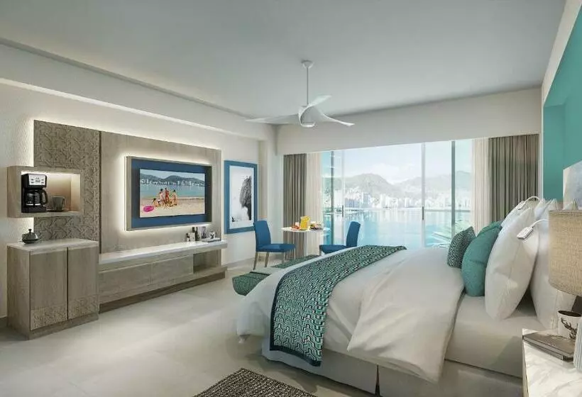 キングサイズベッドのデラックスルーム, Dreams Acapulco Resorts & Spa   All Inclusive