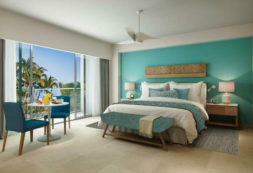 带观景和大床的豪华房间, Dreams Acapulco Resorts & Spa   All Inclusive