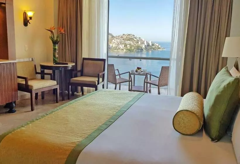 片側に海が見えるデラックスルーム, Dreams Acapulco Resorts & Spa   All Inclusive