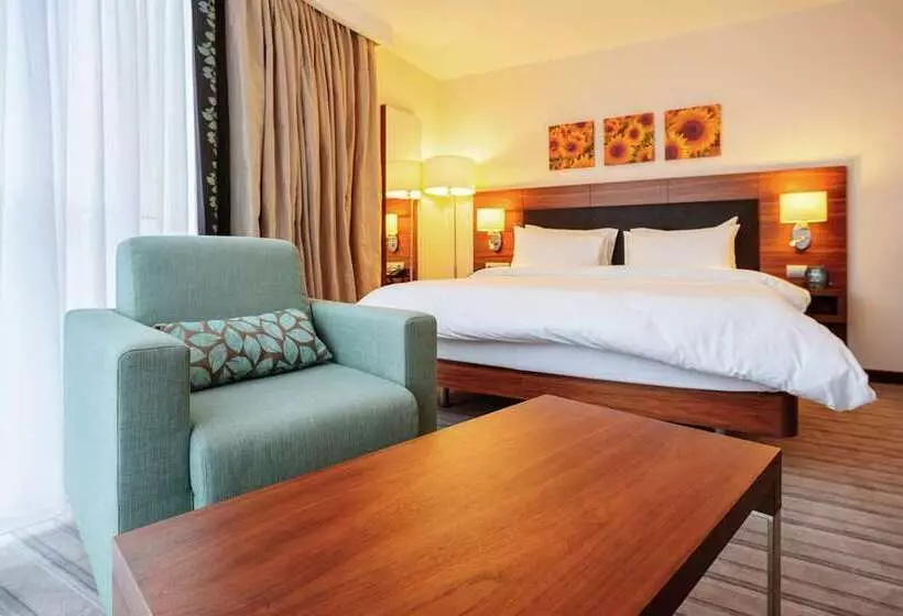 キングサイズベッドのデラックスルーム, Hilton Amsterdam Airport Schiphol
