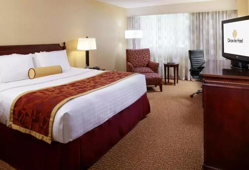 キングサイズベッドのスタンダードルーム, Clinton Inn Hotel Tenafly