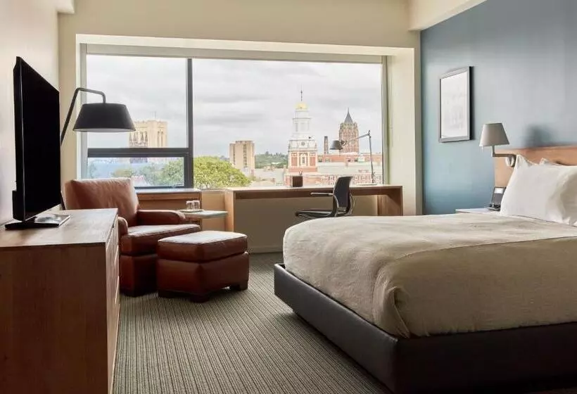 キングサイズベッド、ビュー付きデラックスルーム, The Study At Yale, Study Hotels