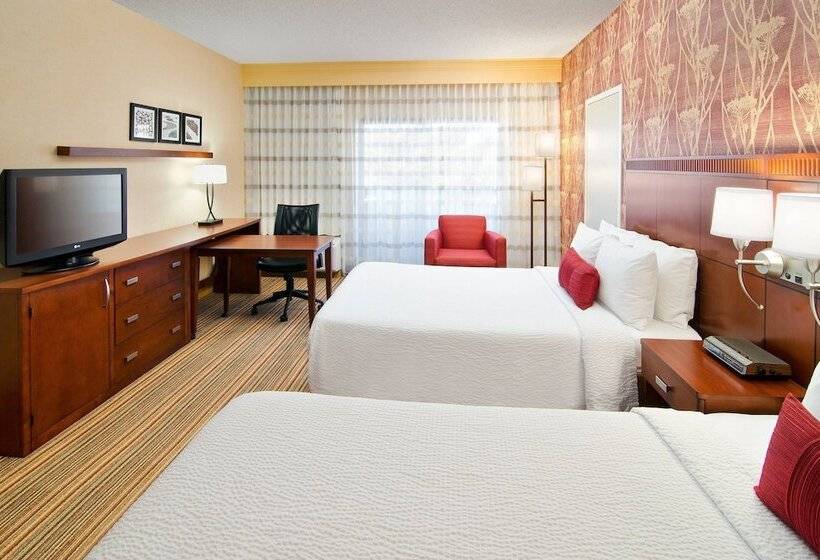 ２ダブルベッドのスタンダードルーム, Courtyard By Marriott Albuquerque Airport