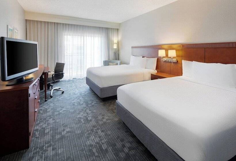 غرفه قياسيه سريرين مزدوجين, Courtyard Dallas Addison Midway