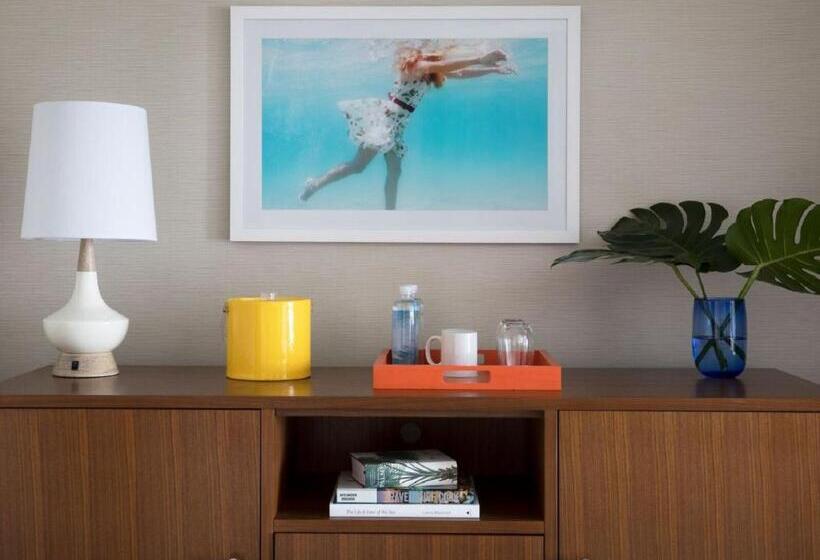 غرفة قياسية مطلّة علي البحر, Dream Inn Santa Cruz