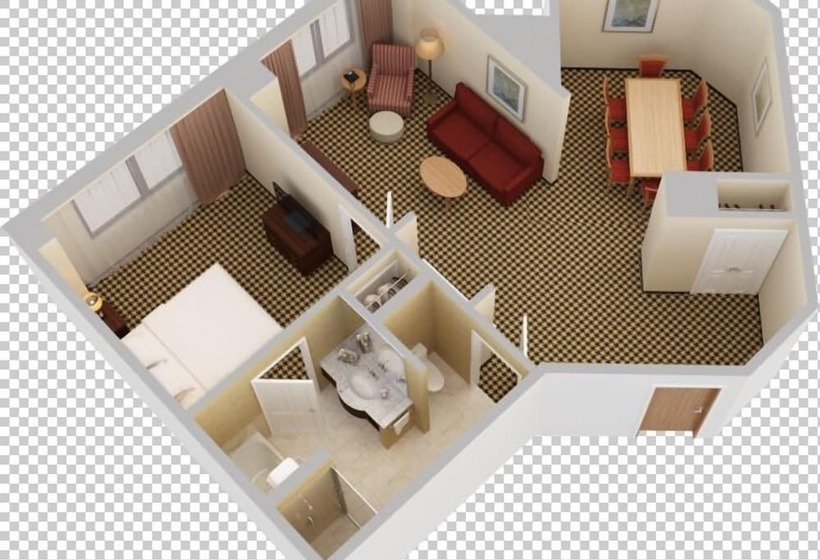 스위트 킹사이즈 침대, Hilton Chicago/oak Brook Suites