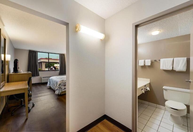 غرفة ديلوكس سرير كينج, Red Roof Inn Painted Post