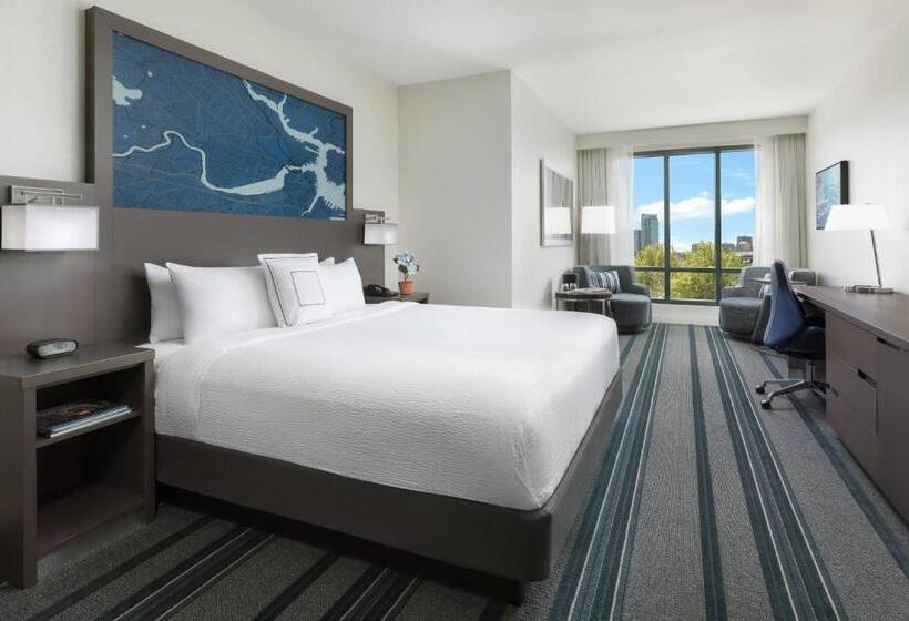 キングサイズベッドのデラックスルーム, Courtyard By Marriott Boston Cambridge