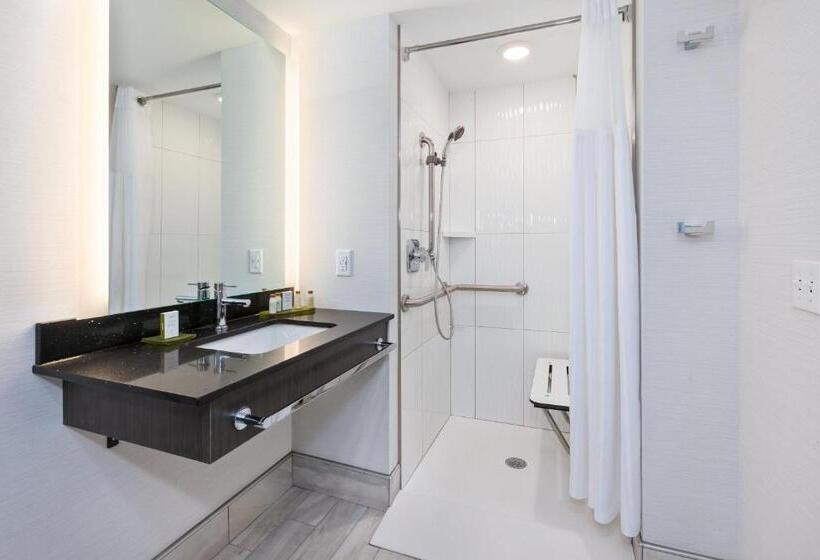 חדר סטנדרט, מיטת קינג, מותאם לאדם עם מוגבלויות, Indigo Rochester Mayo Clinic Area