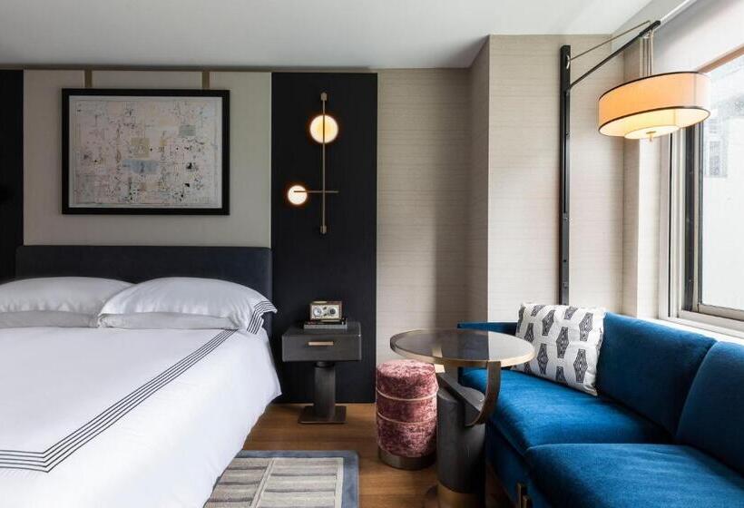 适合残疾人士使用的带超级大床的标准间, Thompson Central Park New York, By Hyatt