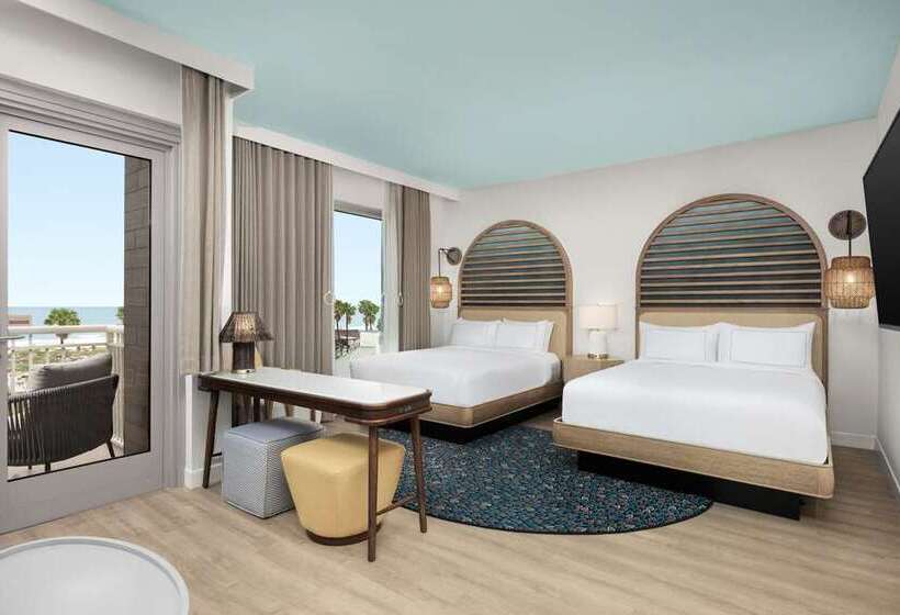 غرفة قياسية مزوَّدة بشُرفة, Hilton Garden Inn St. Pete Beach