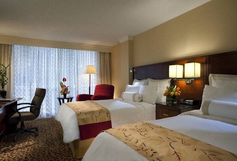 חדר סטנדרט שתי מיטות זוגיות, Houston Marriott West Loop By The Galleria