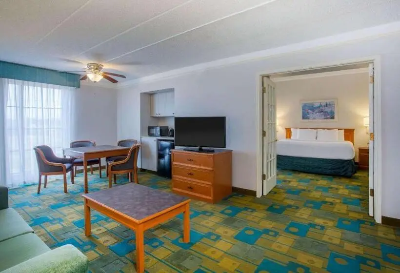 キングサイズベッドのスイートルーム, La Quinta Inn By Wyndham Norfolk Virginia Beach