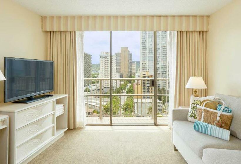 Люкс Боковой Вид на Море, Outrigger Waikiki Paradise
