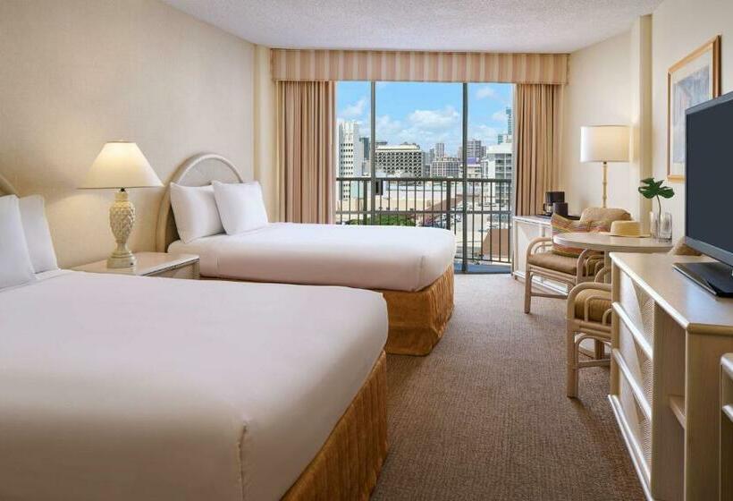 غرفه قياسيه سريرين مزدوجين, Outrigger Waikiki Paradise