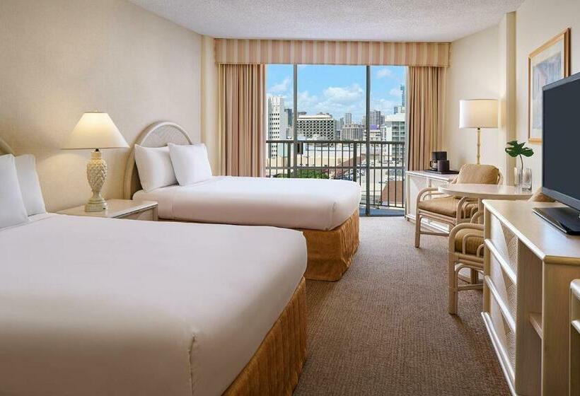غرفه قياسيه سريرين مزدوجين, Outrigger Waikiki Paradise