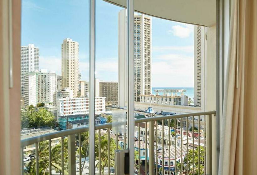 キングサイズベッドのスタンダードルーム, Outrigger Waikiki Paradise
