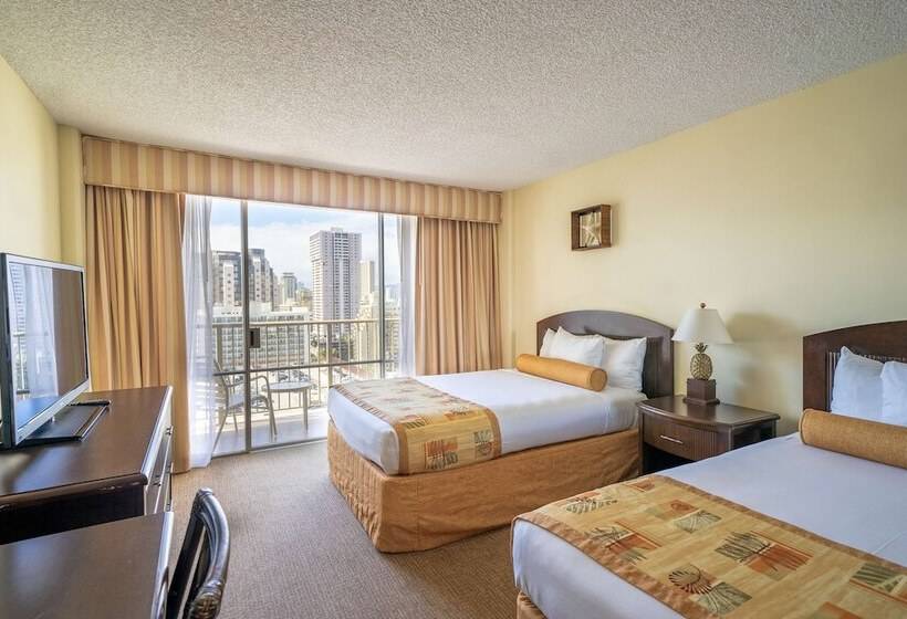 جناح ذو إطلالة جانبية على البحر, Outrigger Waikiki Paradise