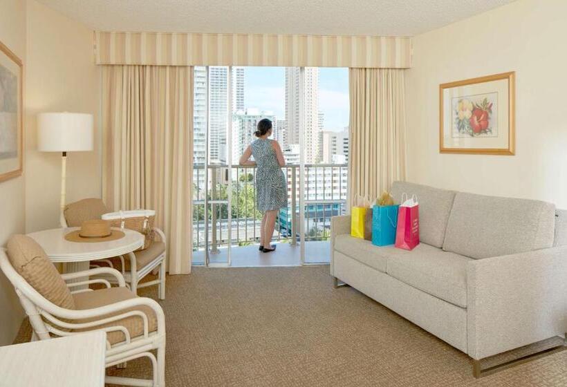 غرفه قياسيه سريرين مزدوجين, Outrigger Waikiki Paradise