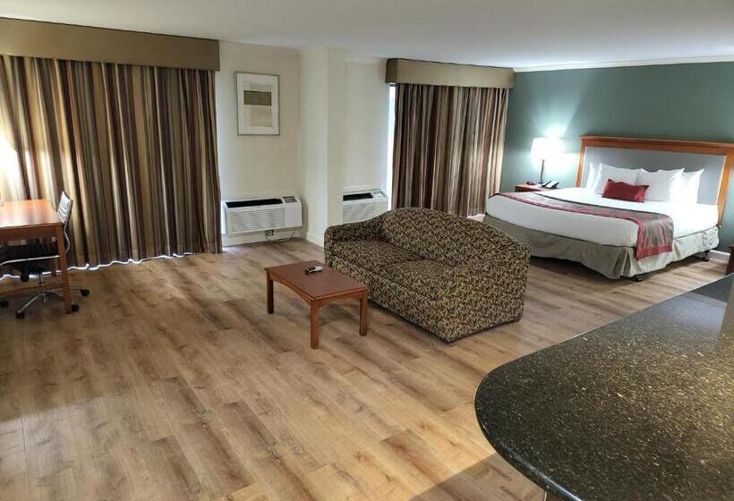 מיטת קינג בסוויטה, Ramada By Wyndham Houston Intercontinental Airport East