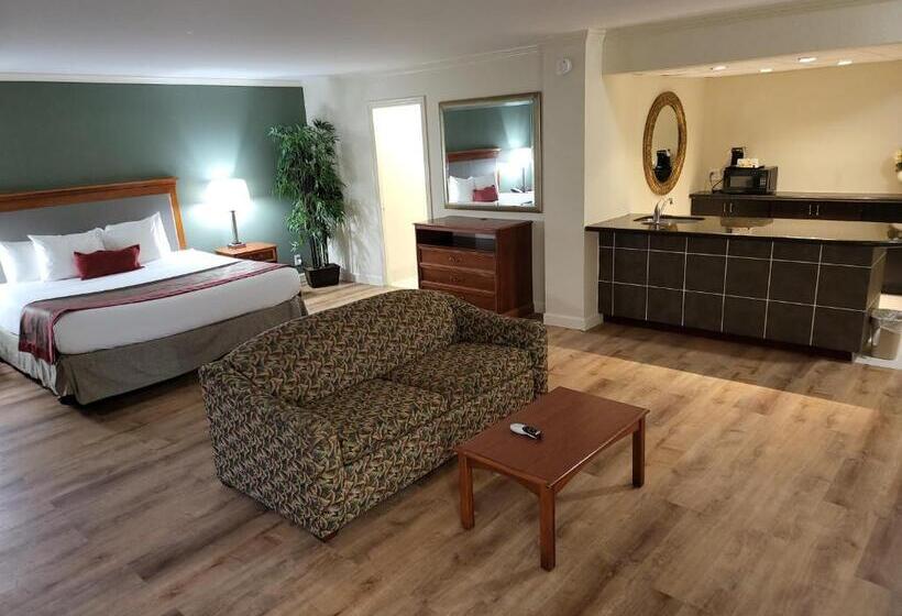 מיטת קינג בסוויטה, Ramada By Wyndham Houston Intercontinental Airport East