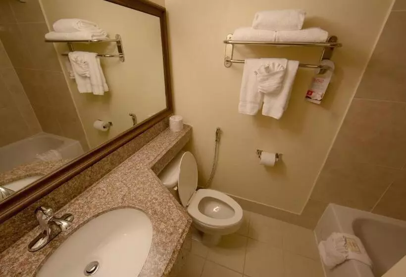 اتاق استاندارد با چشم‌انداز استخر, Ramada By Wyndham Houston Intercontinental Airport East