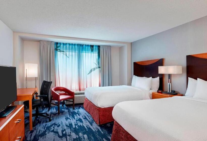 Pokój Standard 2 Łóżka Małżeńskie, Fairfield Inn Suites Indianapolis Downtown