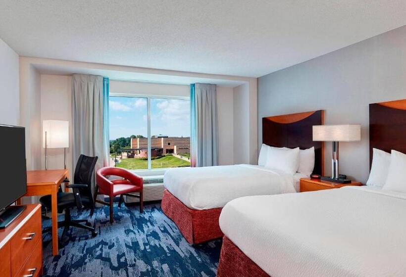 חדר סטנדרט שתי מיטות זוגיות, Fairfield Inn Suites Indianapolis Downtown