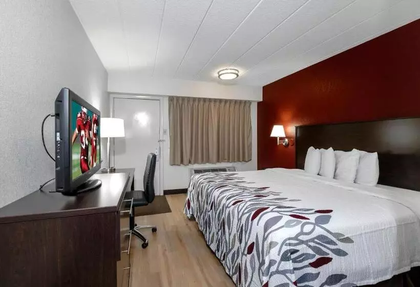 キングサイズベッドのスーペリアルーム, Red Roof Inn Chicago Ohare Airport Arlington Hts
