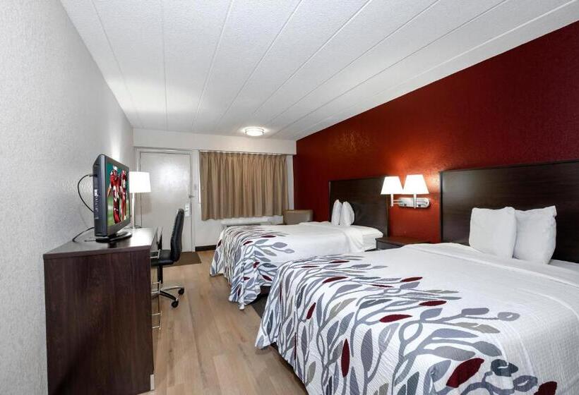 ２ダブルベッドのスタンダードルーム, Red Roof Inn Chicago Ohare Airport Arlington Hts