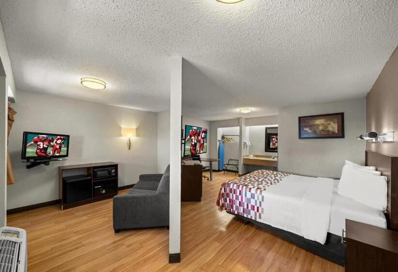 带大床的套房, Red Roof Inn Dallas  Dfw Airport North