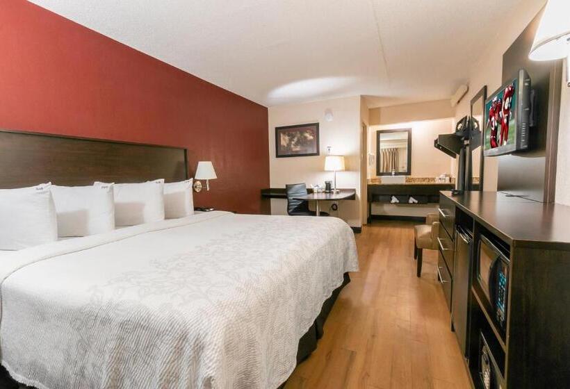 디럭스 룸 킹사이즈 침대, Red Roof Inn Plus+ Columbus Ohio State University Osu