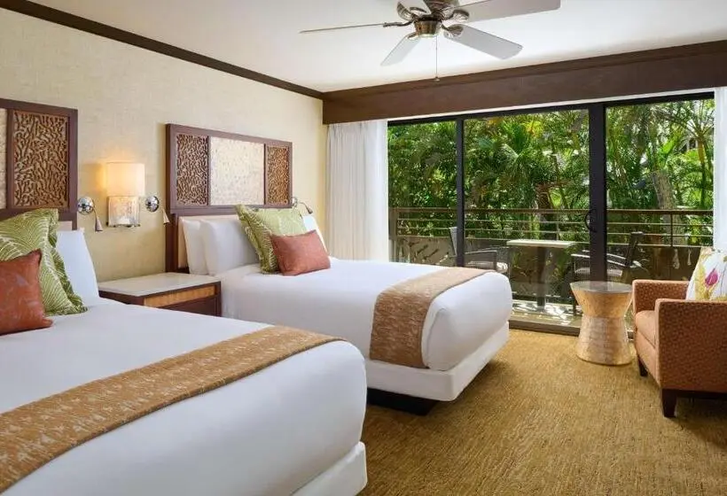 اتاق اساندارد با چشم‌انداز جانبی به دریا, Koa Kea Resort On Poipu Beach