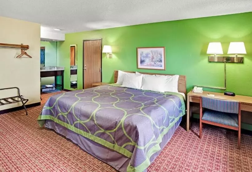 キングサイドベッドのスタンダードワンルーム, Super 8 By Wyndham Romeoville Bolingbrook