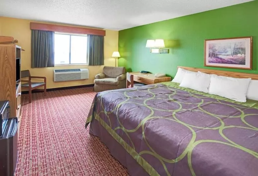 キングサイドベッドのスタンダードワンルーム, Super 8 By Wyndham Romeoville Bolingbrook