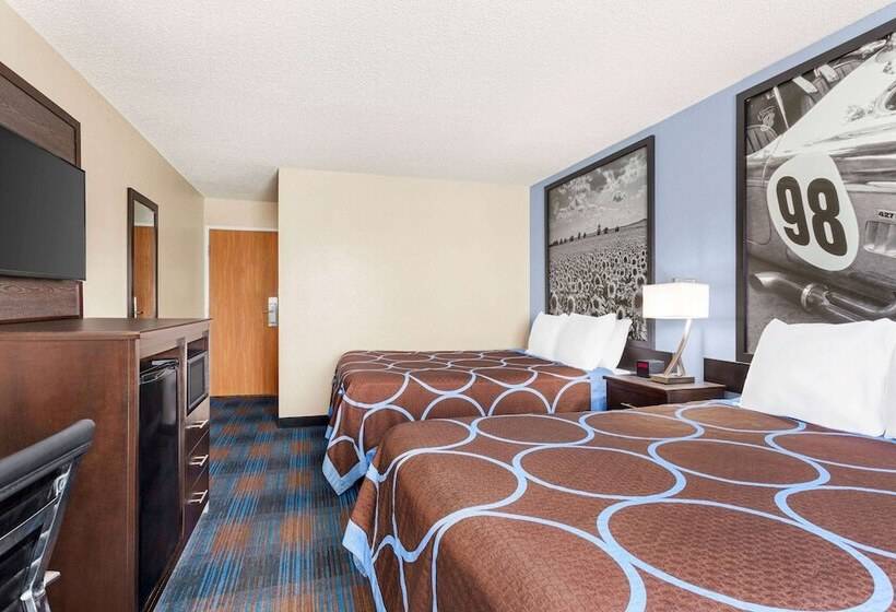 غرفه قياسيه سريرين مزدوجين, Super 8 By Wyndham Lenexa Overland Park Area/mall Area