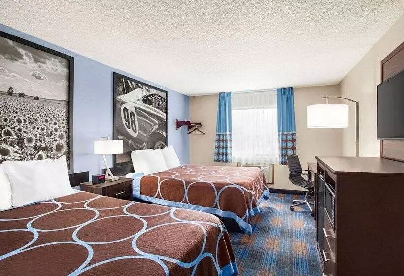 ２ダブルベッドのスタンダードルーム, Super 8 By Wyndham Lenexa Overland Park Area/mall Area
